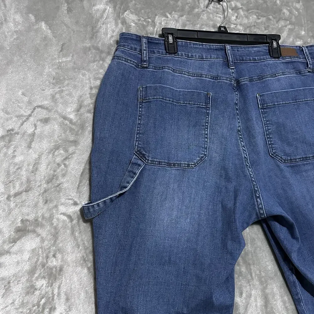 Judy Blue Womens 24W Jeans LOT of 2 Slim Fit Carpenter Blue Skinny Fit Capri Blk - Picture 8 of 16
